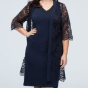 Women's Navy Blue Cocktail Dress